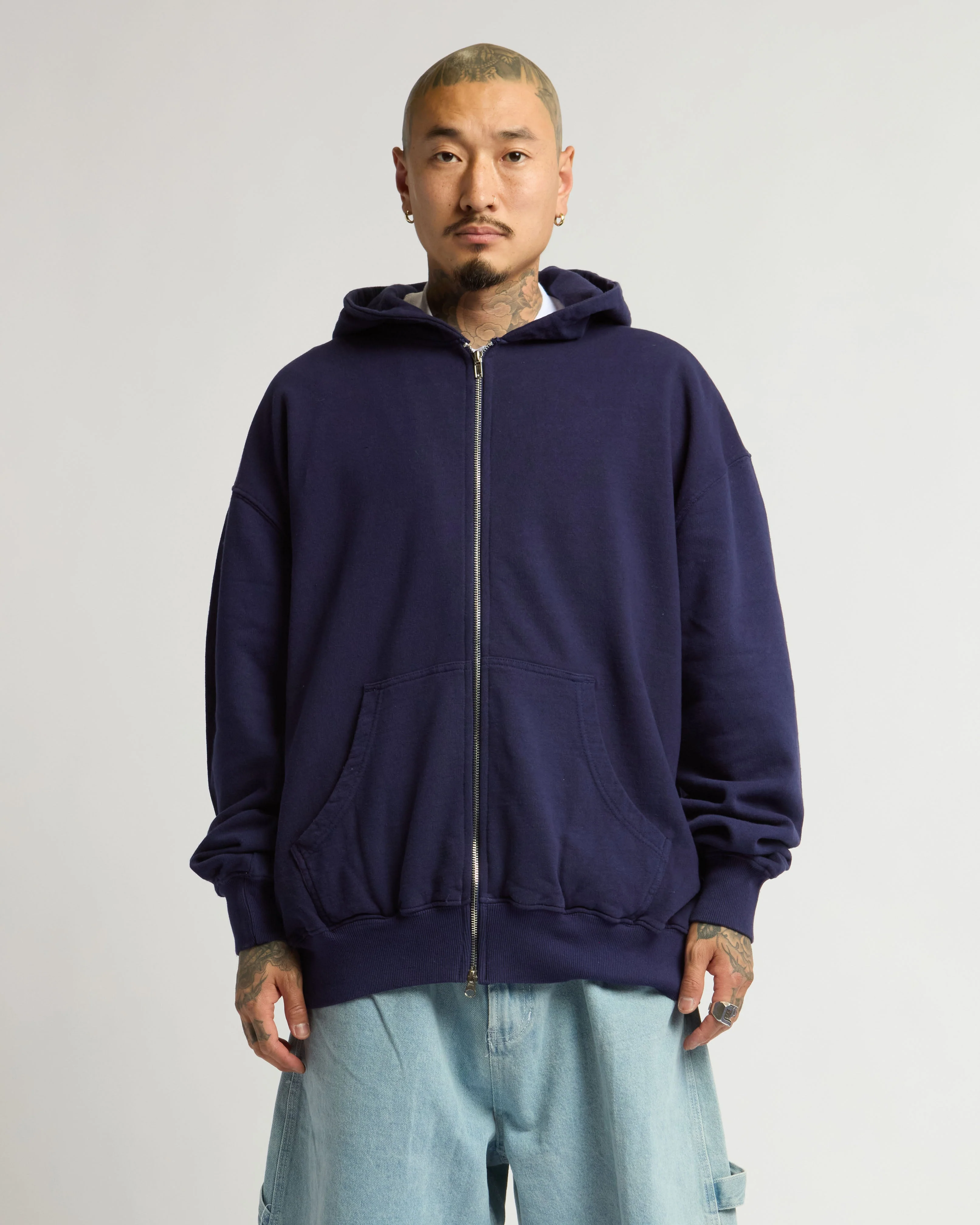 12.oz Max Heavy Fleece Garment Dye Double Zip Hoodie - Image 10