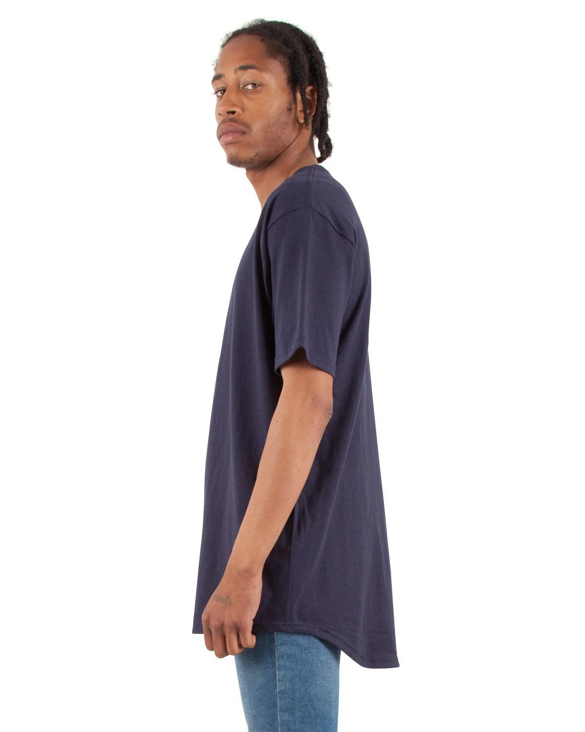 6.0oz Curved Long Tee - Image 16