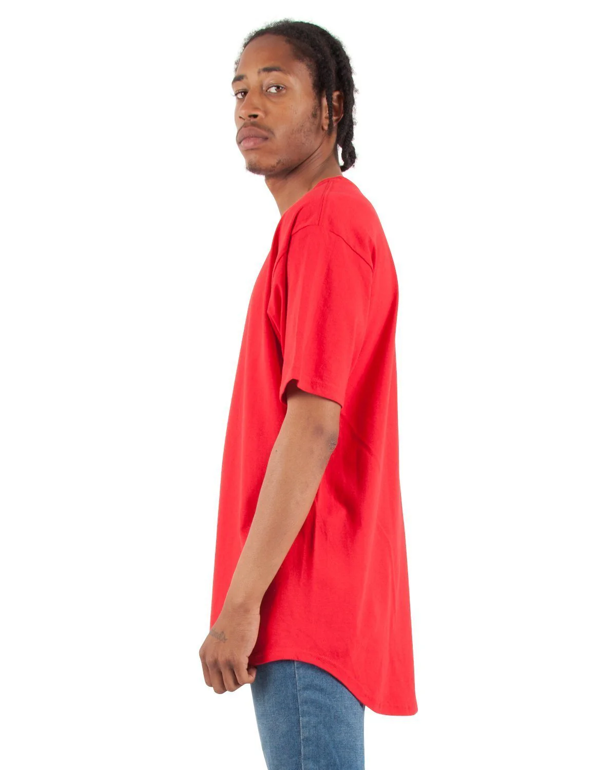 6.0oz Curved Long Tee - Image 17