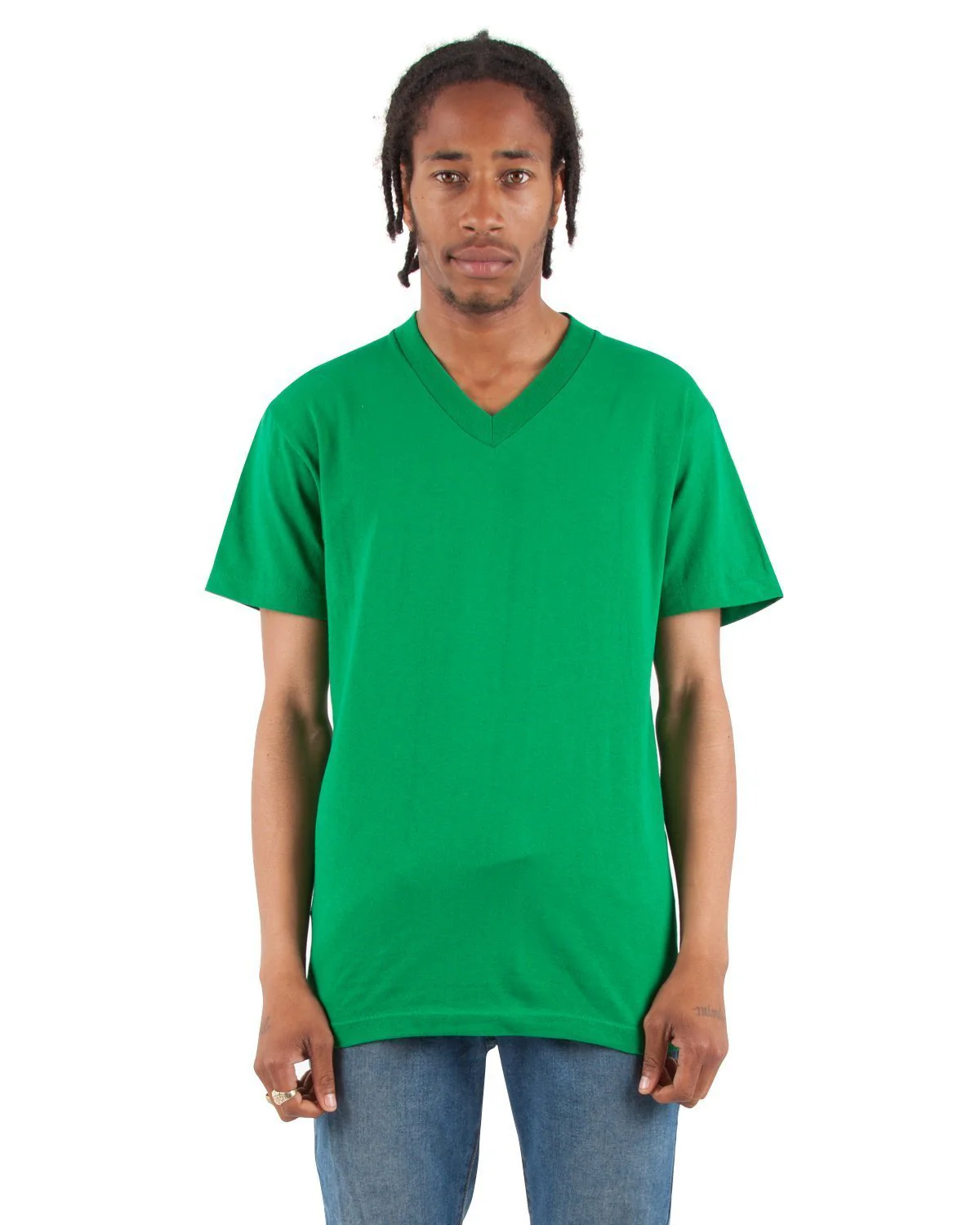 6.2oz V-Neck Short Sleeve - Large Sizes - Image 13