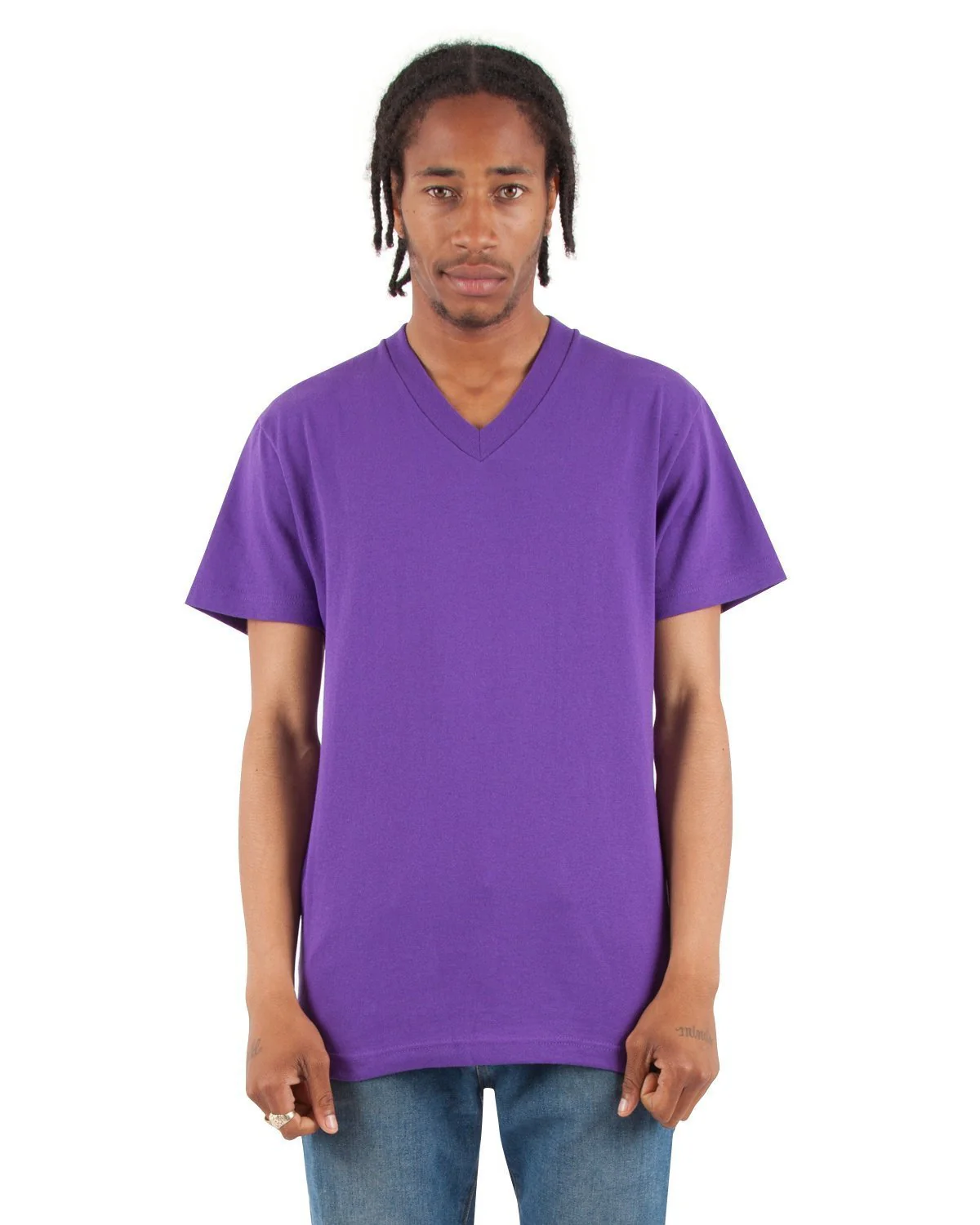 6.2oz V-Neck Short Sleeve - Large Sizes - Image 16