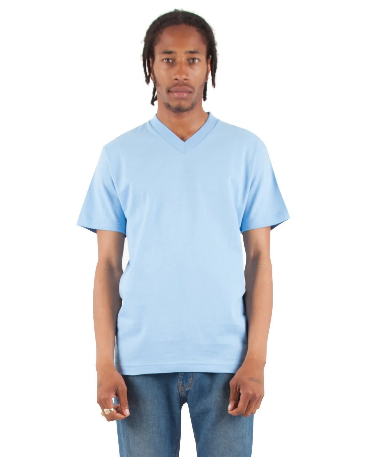 6.2oz V-Neck Short Sleeve - Large Sizes - Image 22