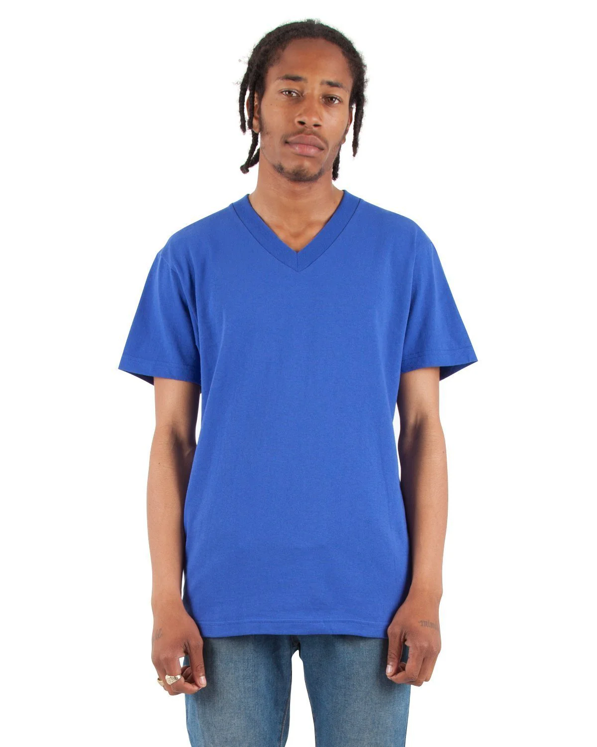 6.2oz V-Neck Short Sleeve - Large Sizes - Image 25
