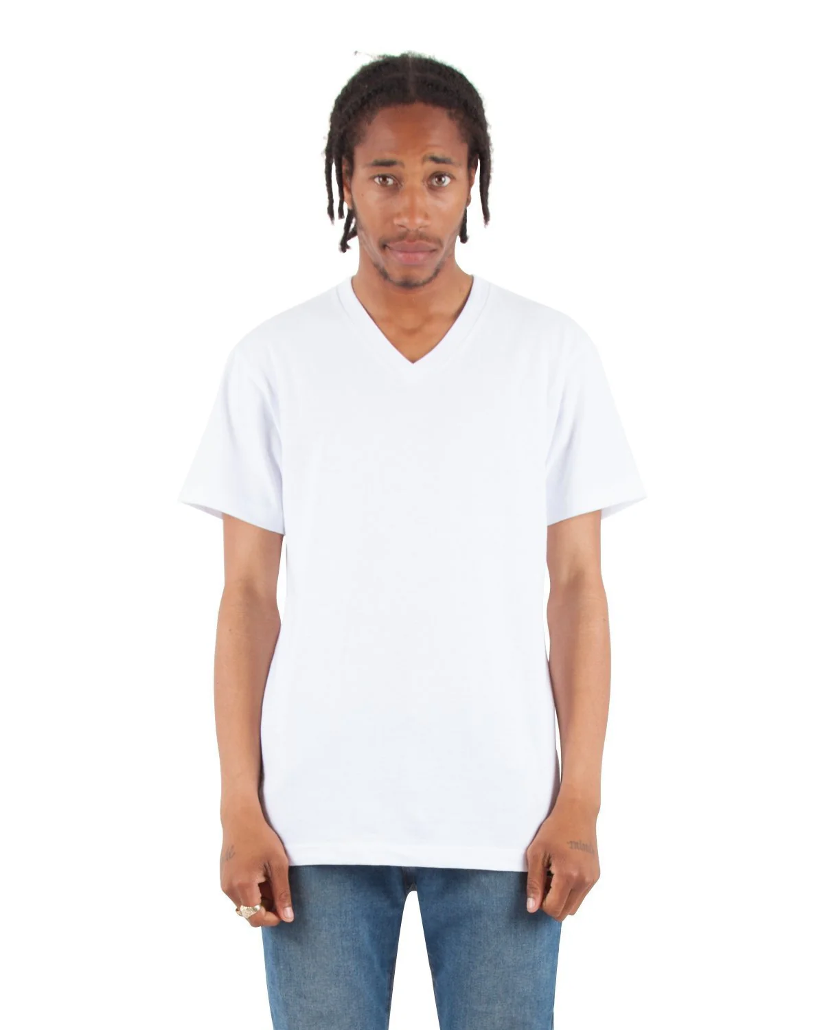 6.2oz V-Neck Short Sleeve - Large Sizes - Image 34