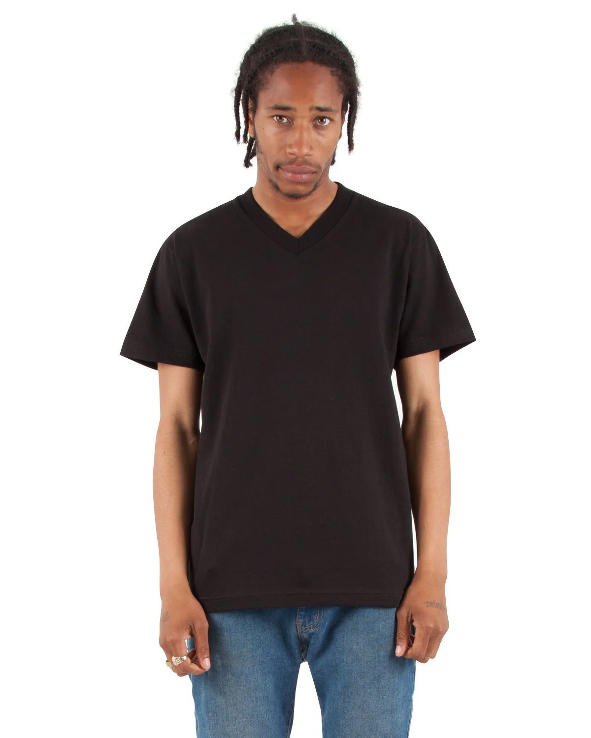 6.2oz V-Neck Short Sleeve - Large Sizes - Image 37