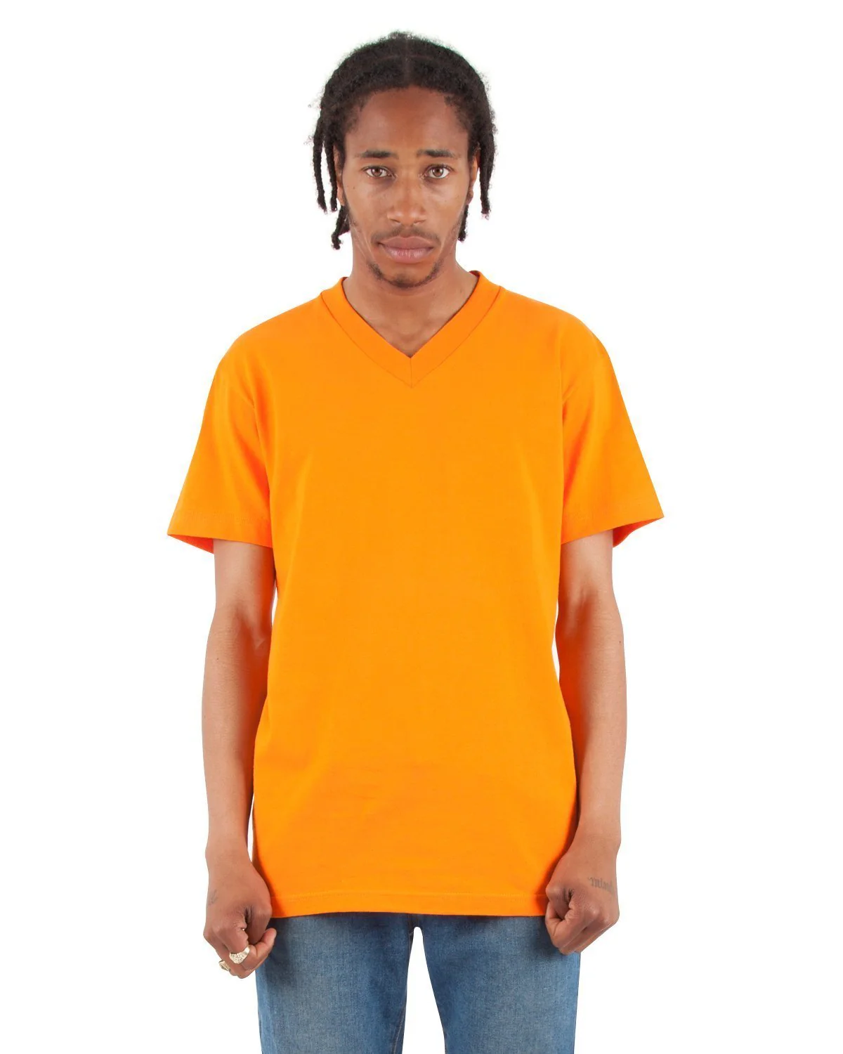 6.2oz V-Neck Short Sleeve - Large Sizes - Image 4
