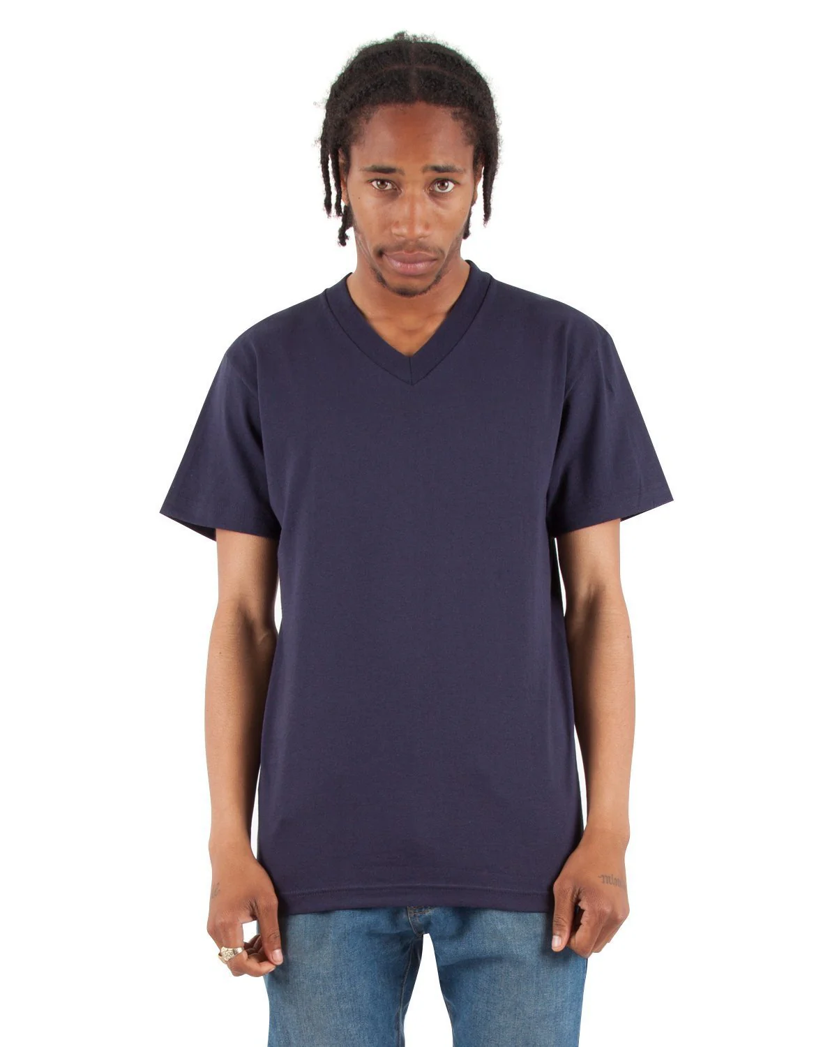 6.2oz V-Neck Short Sleeve - Large Sizes - Image 7