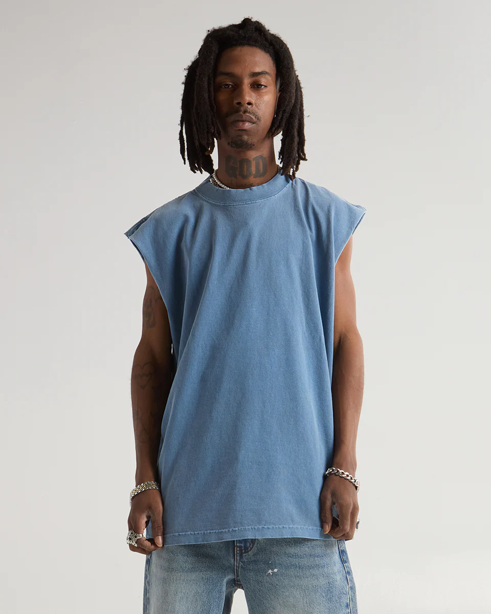 7.5oz Garment Dyed Muscle Tee - Image 5