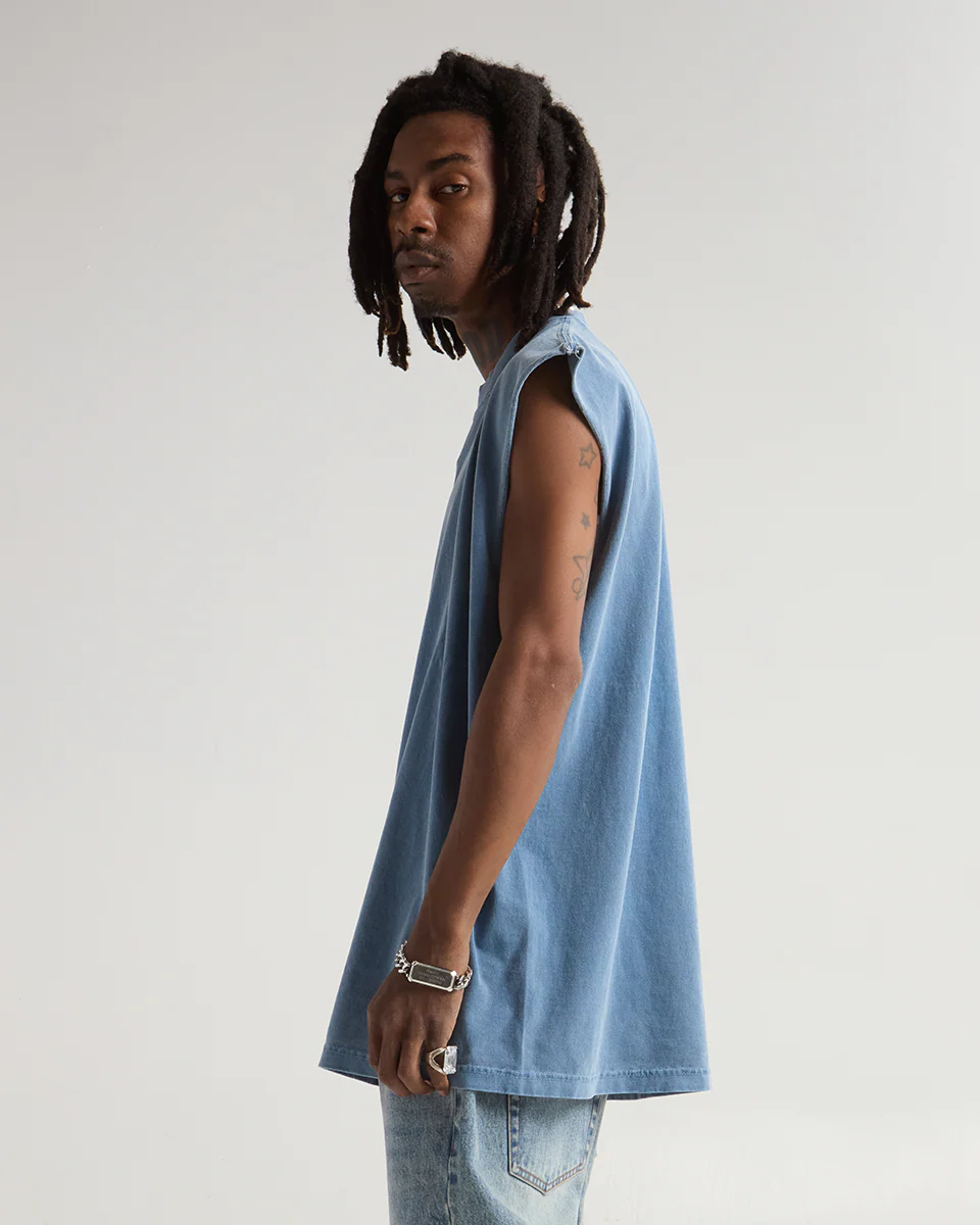 7.5oz Garment Dyed Muscle Tee - Image 7