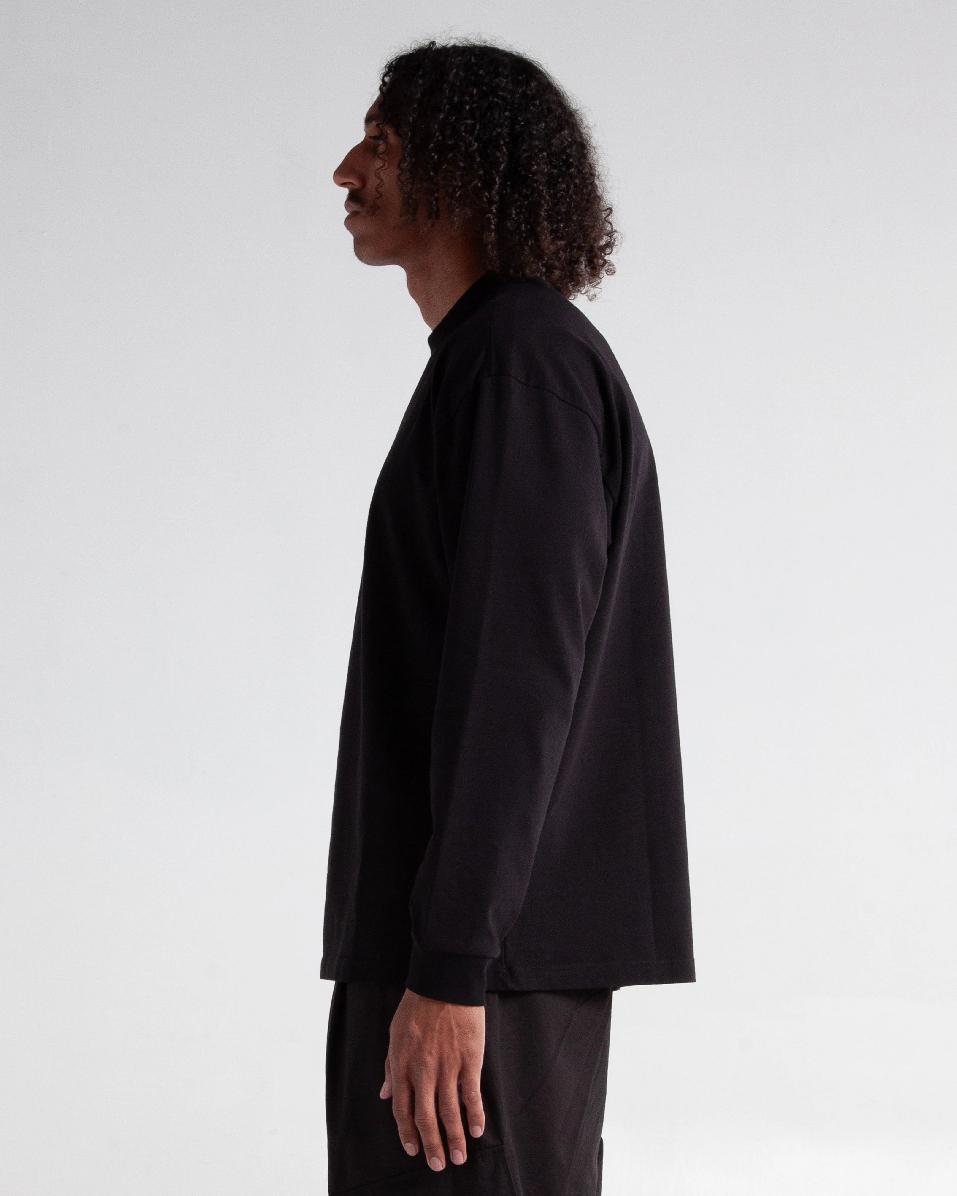 9.0oz Garment Dye Long Sleeve Designer Tee - Image 11