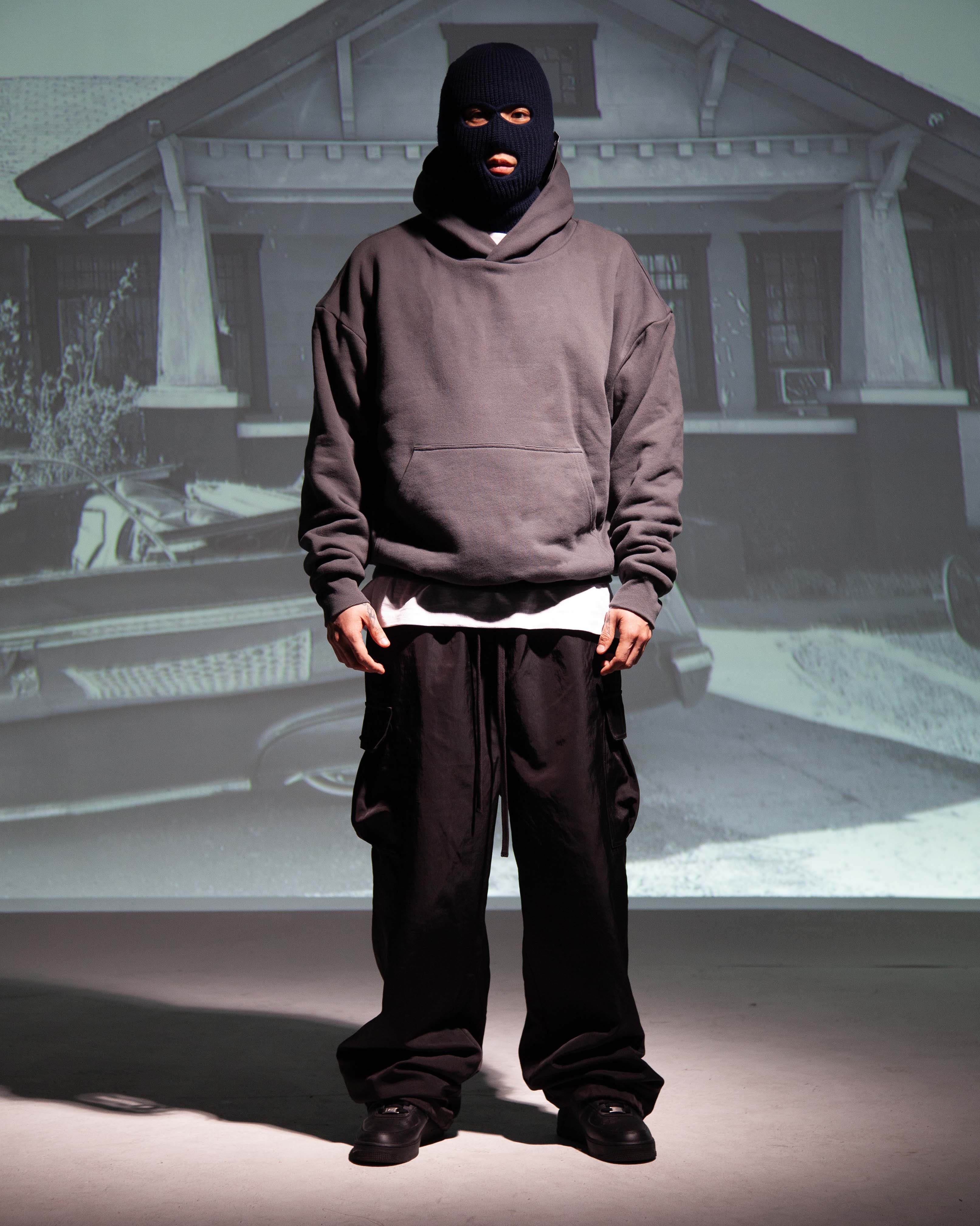 Garment Dye Double Layer Reversible Hoodie - Image 5