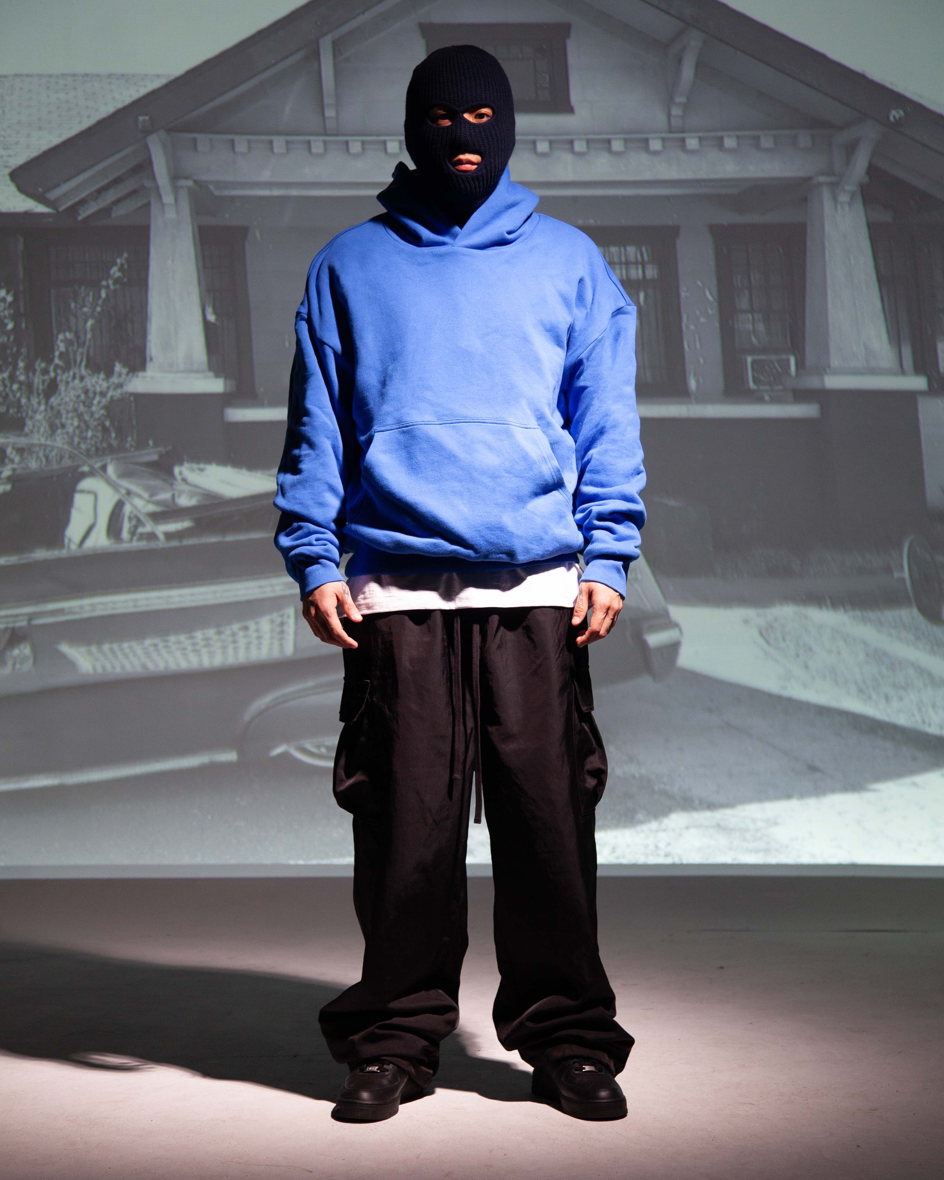 Garment Dye Double Layer Reversible Hoodie - Image 8
