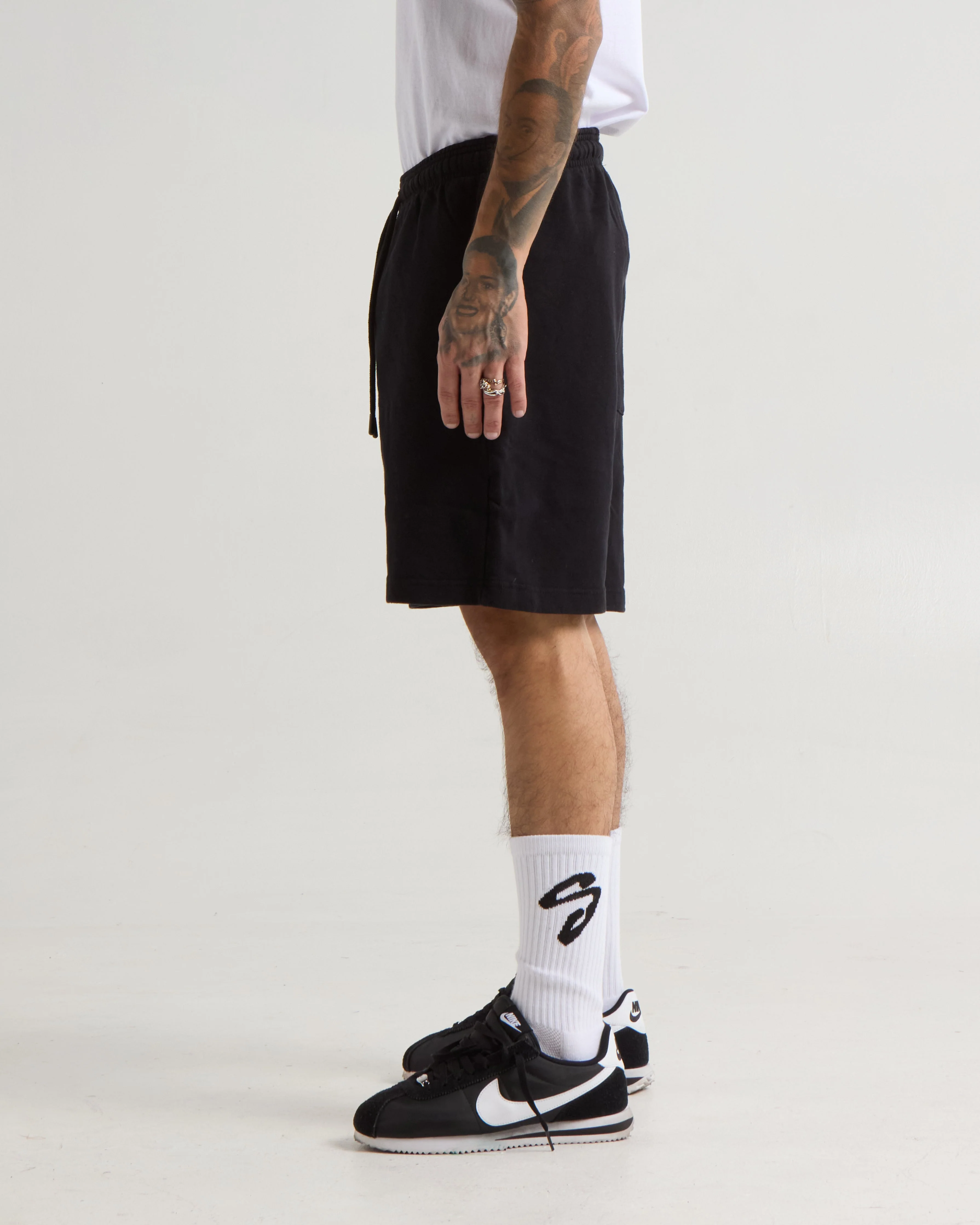Garment Dye Fleece Mens Shorts - Image 3