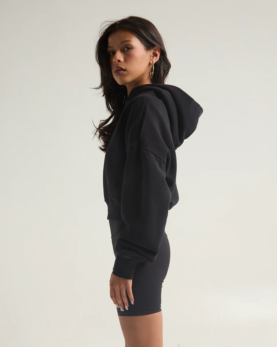 Women's Garment Dye Cropped Hoodie - Image 3