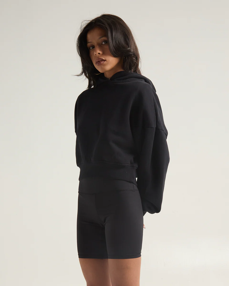Women's Garment Dye Cropped Hoodie - Image 4