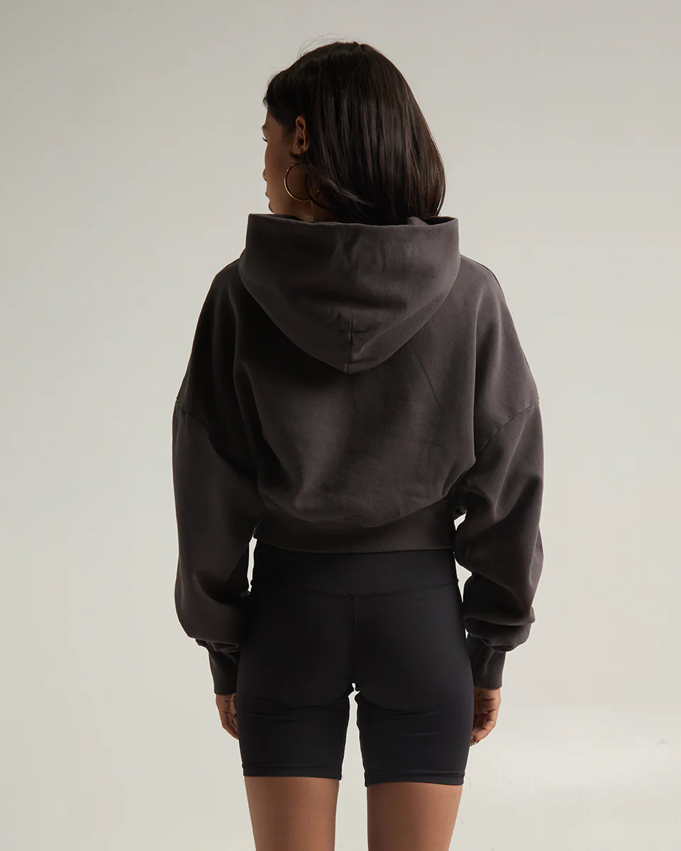 Women's Garment Dye Cropped Hoodie - Image 6