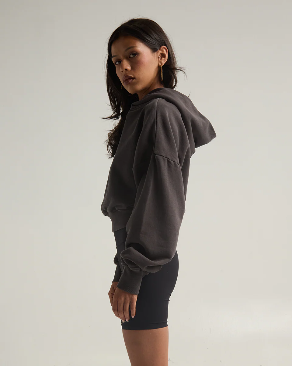 Women's Garment Dye Cropped Hoodie - Image 7