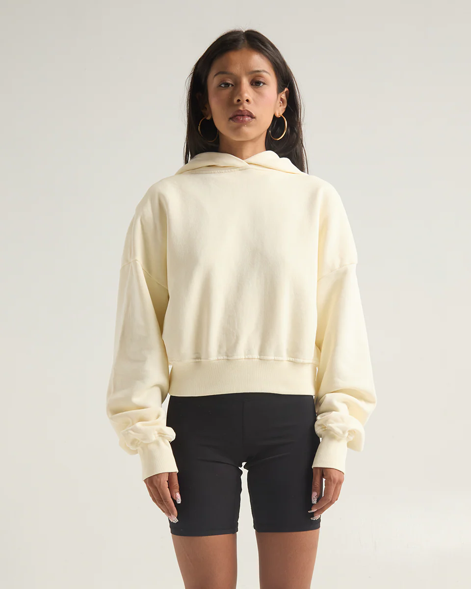 Women's Garment Dye Cropped Hoodie - Image 9