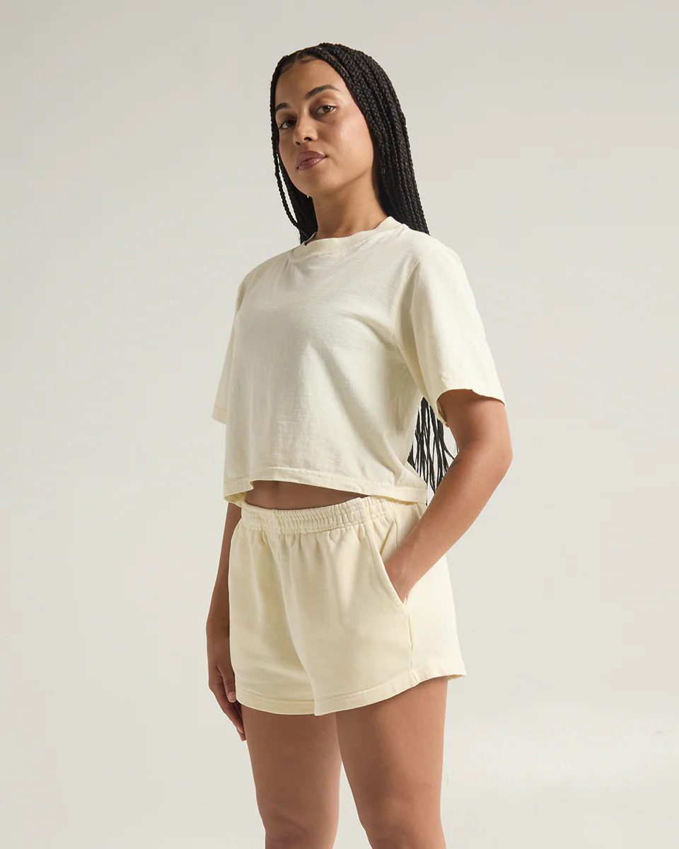 Women's Garment Dye Fleece Shorts - Image 12