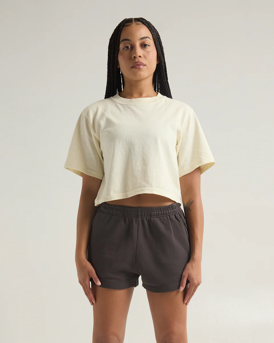 Women's Garment Dye Fleece Shorts - Image 5