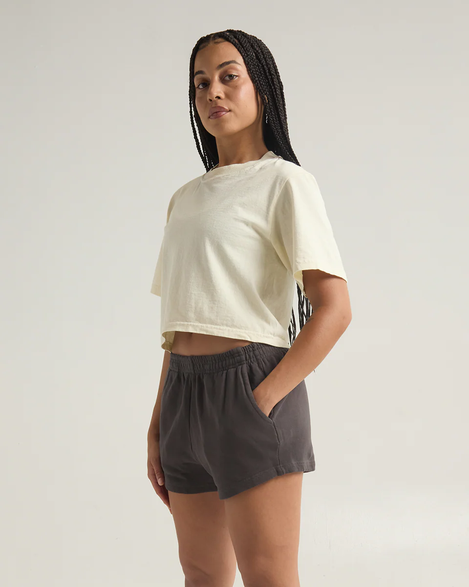 Women's Garment Dye Fleece Shorts - Image 8