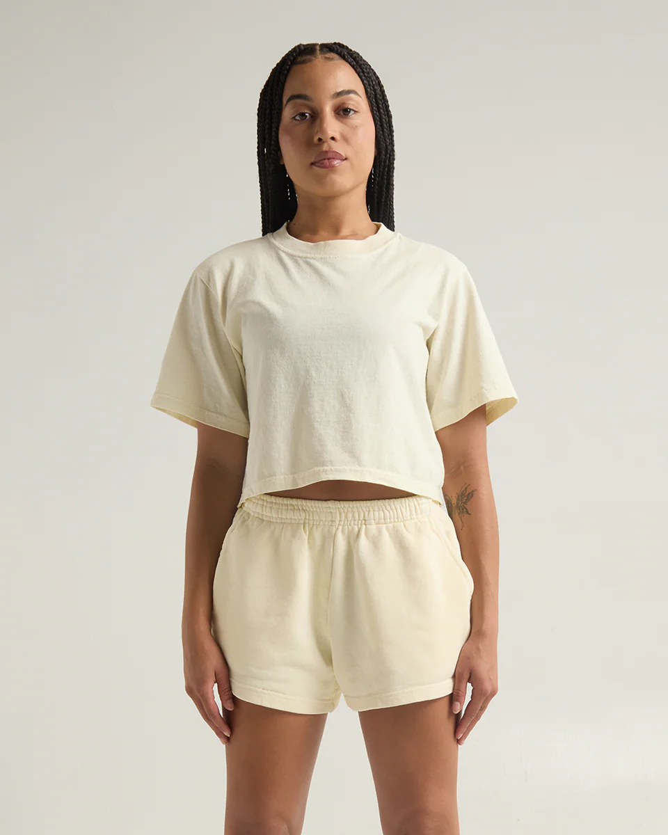 Women's Garment Dye Fleece Shorts - Image 9